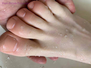 college woman feet silicone mannequin